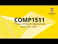 COMP1511 Week 5 Lecture 1