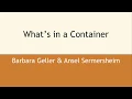 What s in a container