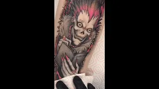Death note Ryuk Tattoo on a man s arm