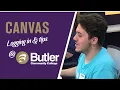 Logging into CANVAS