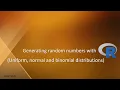 Generating random numbers with R Uniform normal and binomial distributions
