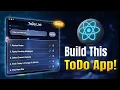 Build a Modern React ToDo App from Scratch Clean UI Real React Logic