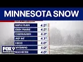 MN weather 8 p m update Sunday s winter storm