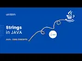 Strings Arrays Strings and Vectors in JAVA JAVA Core Concepts