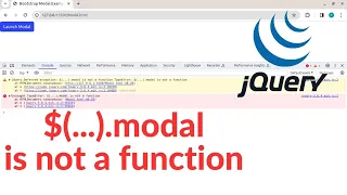 How to fix Uncaught TypeError modal is not a function javascript bootstrap modal