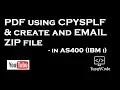 PDF using CPYSPLF and create ZIP file in AS400