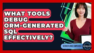 What Tools Debug ORM-generated SQL Effectively - Server Logic Simplified