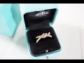 Tiffany Knot Double Row Ring in Rose Gold with Diamonds