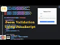 Form Validation Using JavaScript Exploring JavaScript Day 18 ScratchStart