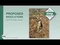 Explanation of the 2018-2019 Season Proposed NC Deer Season Regulations for
