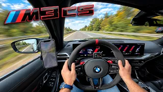 BMW M3 CS Touring *306KMH / 190MPH* on UNLIMITED GERMAN AUTOBAHN