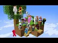 I Put 19 YouTubers on HARDCORE Skyblock
