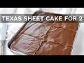 How to Make Texas Sheet Cake for Two Small Size Chocolate Sheet Cake