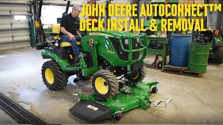 John Deere AutoConnect Mower Deck Install Removal