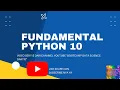 Fundamental Python 10 Function