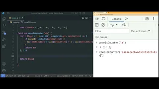 JavaScript Interview Question - Counting Different Vowels in strings 2 ways