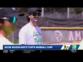 A s shortstop Jacob Wilson hosts youth baseball camp at American River College