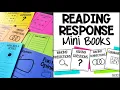 Reading Response Mini Books Anchor Charts