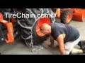 TireChain com Large Tractor Tire Chains Installation