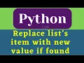 Replace list s item with new value if found