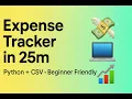 Python Mini Project Build a Personal Expense Tracker in 25 Minutes