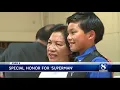 Salinas' swimming star Clark Kent gets honor from Philippine Consul General