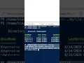 Show contents of a file using powershell