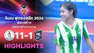 ไฮไลท์ฟุตซอลหญิง ไทยลีก สัปดาห์ที่ 14 : กรุงเทพมหานคร พบ วูล์ฟ บางกอก