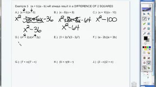 6 6 Example 3 Multiply special polynomials