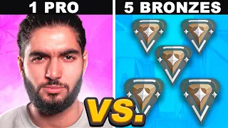 Can 1 Pro Player Beat 5 Bronzes ?! (Impossible Challenge)