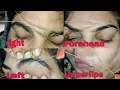 Full face threading tutorial Thick to thin eyebrow threading Perfect eyebrow shape
