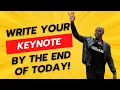 The Ultimate Keynote Outline Formula