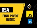 724 Find Pivot Index DSA with JavaScript in Hindi Leetcode
