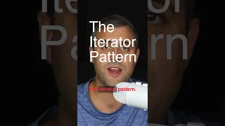 Design patterns - The iterator pattern YT for full
