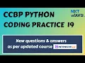 Coding Practice 19 Python CCBP Nxtwave