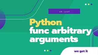 Python Tutorial for Beginners 24 Functions arbitrary arguments in Python