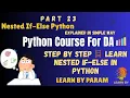 Python Nested If-Else Statement Explained with Examples Python Tutorial for Beginners