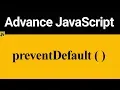 How to prevent Element default behavior in JavaScript Hindi
