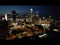 Uptown Charlotte Sunset Drone -4k