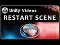 How to RESTART THE SCENE in Unity by PRESSING a KEY a BUTTON or calling from OTHER SCRIPT
