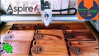 Como crio percurso para tábua de corte no ASPIRE | CNC ROUTER / CUTTING BOARD Made With CNC Router