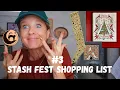 Stash Fest Shopping List Look Away Stocking Lover