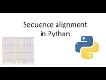 Sequence alignment in Python and with no intermediate files