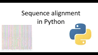Sequence alignment in Python and with no intermediate files