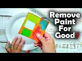 How to Remove Acrylic Paint COMPLETELY From Canvas So you can reuse it