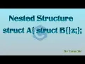 nested structure in c