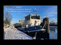 Lagu #130 Ik vaar met duw sleepboot mee om brug te laden voor transport over water, leuk ervaring rijker 