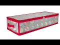 29 Transparent Zip Up Christmas Storage Box - Holds 80 Ornaments Northlight SV93137
