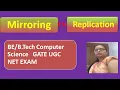 Difference between mirroring and replication