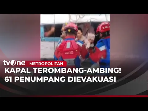 KM Sumber Makmur Terombang ambing, 61 Penumpang Dievakuasi di Perairan Pulau Lancang